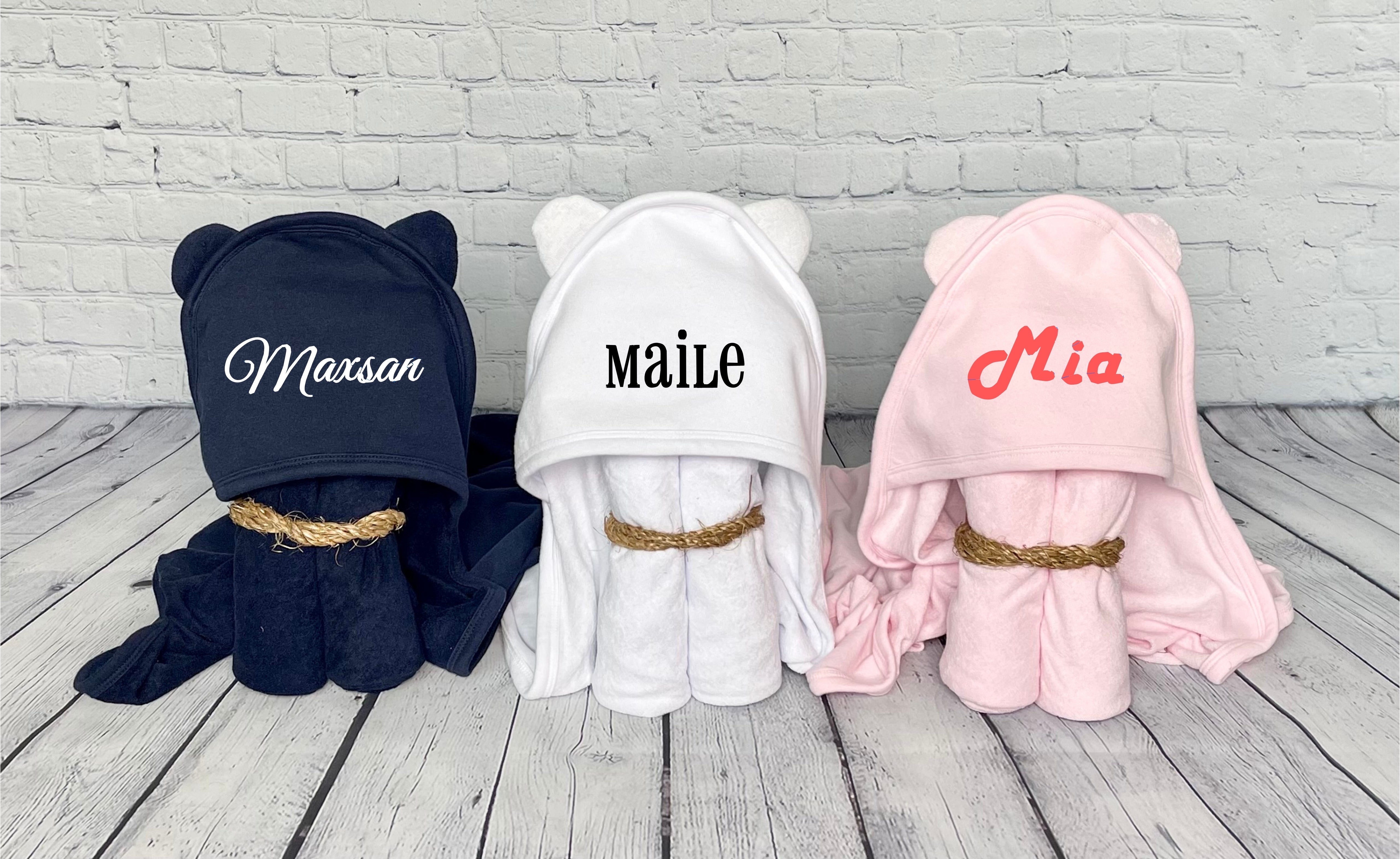 Personalized baby towel online with hood